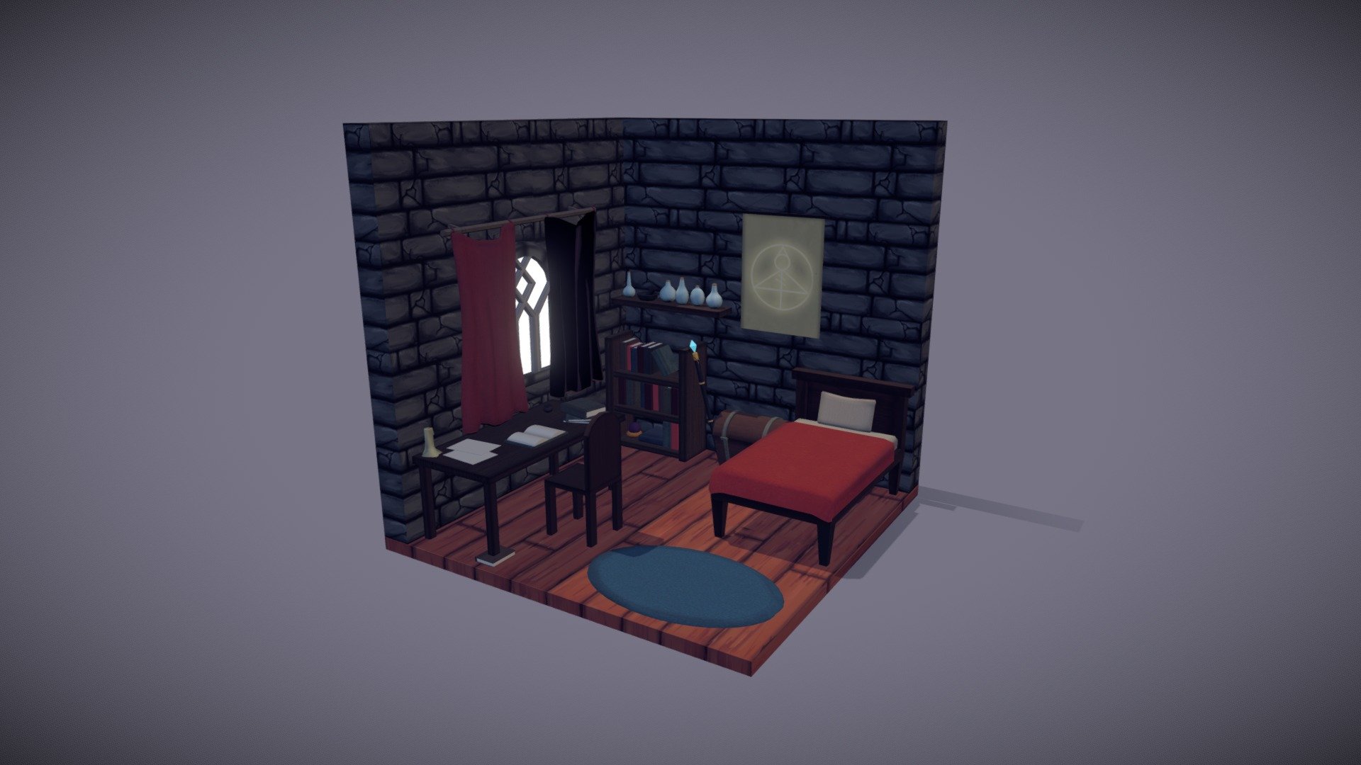 Interior room - 3D model by 6qil6h [a08ea5a] - Sketchfab