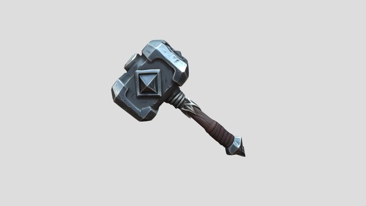Hammer weapon 3D Model