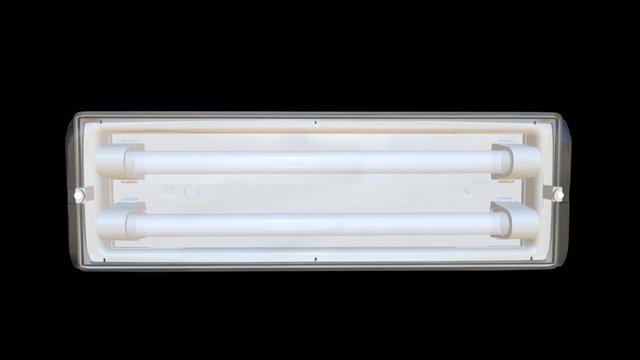 SANSHIN FLC-2252 DRIP PROOF FL LIGHT 2X20W IP44 3D Model