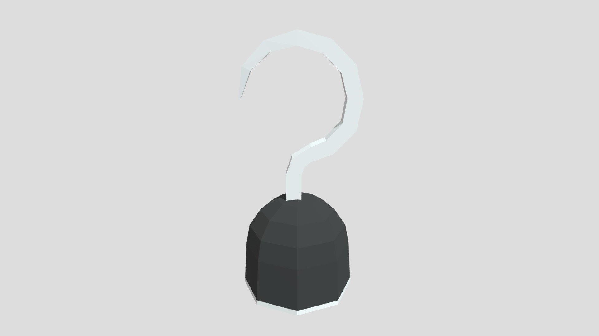 Pirate hook from Poly by Google