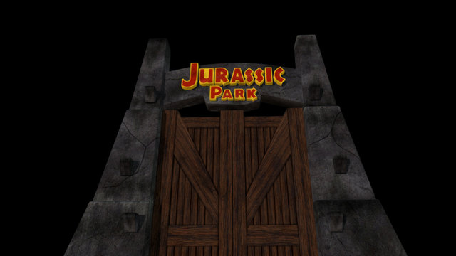 Jurassic Park Door 3D Model