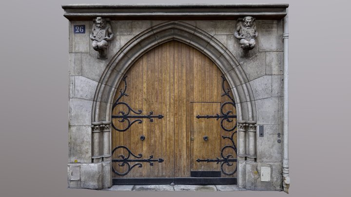 Neo-Gothic door 3D Model
