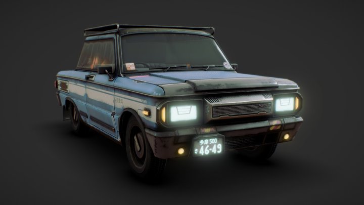 Old Car 3d Model Free Download