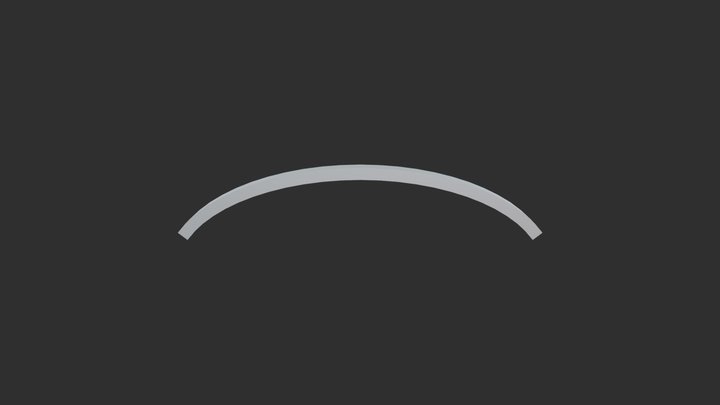 Simple Curved Ceiling 3D Model