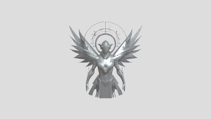 futuristic armored character 3D Model