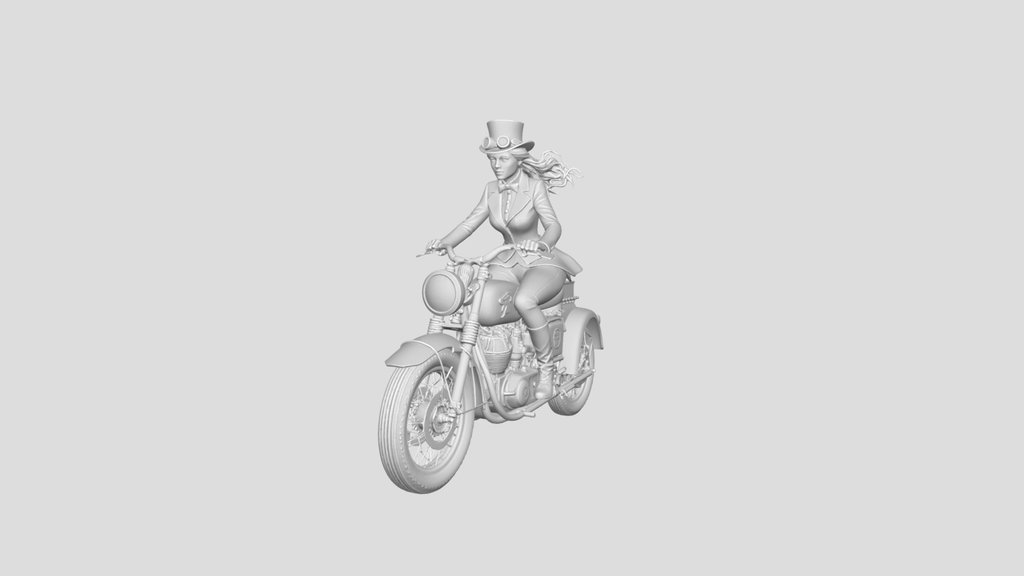Brass Rider in a Steam-Powered City