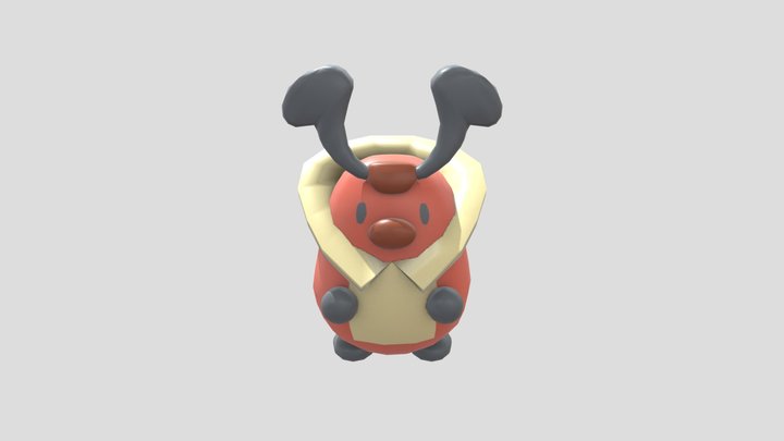 P05c Kricketot 3D Model