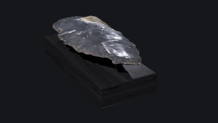 02_Rock_Asset_On_Stand 3D Model