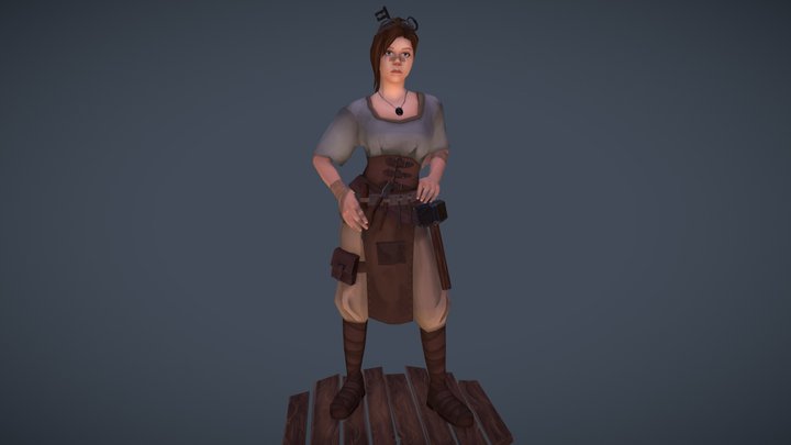 The Blacksmith's Apprentice 3D Model