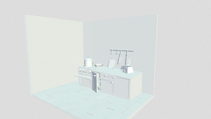 Twisted kitchen 3D Model