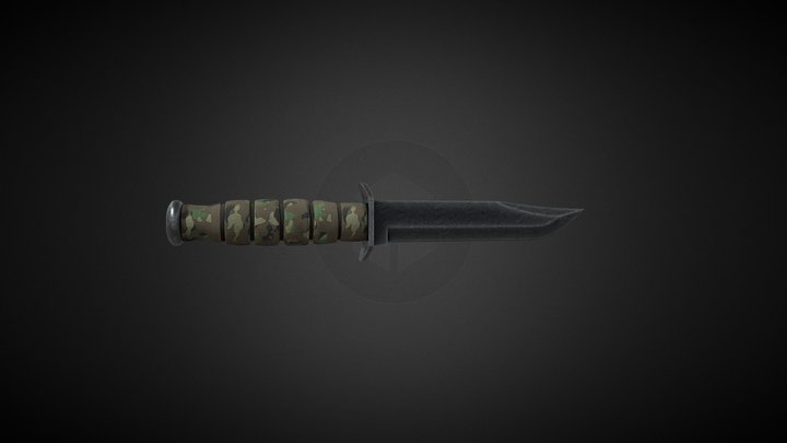 Tactical Knife 3D Model