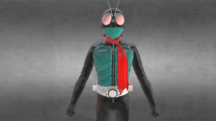 Karmen Rider 3D Model
