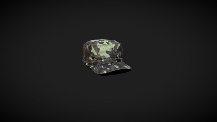 Military cap 3D Model