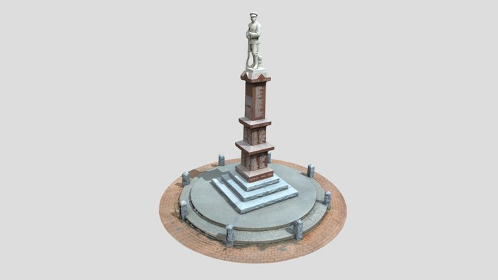 Riverside Veterans' Memorial Park Cenotaph 3D Model