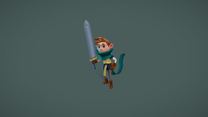 Little Knight 3D Model