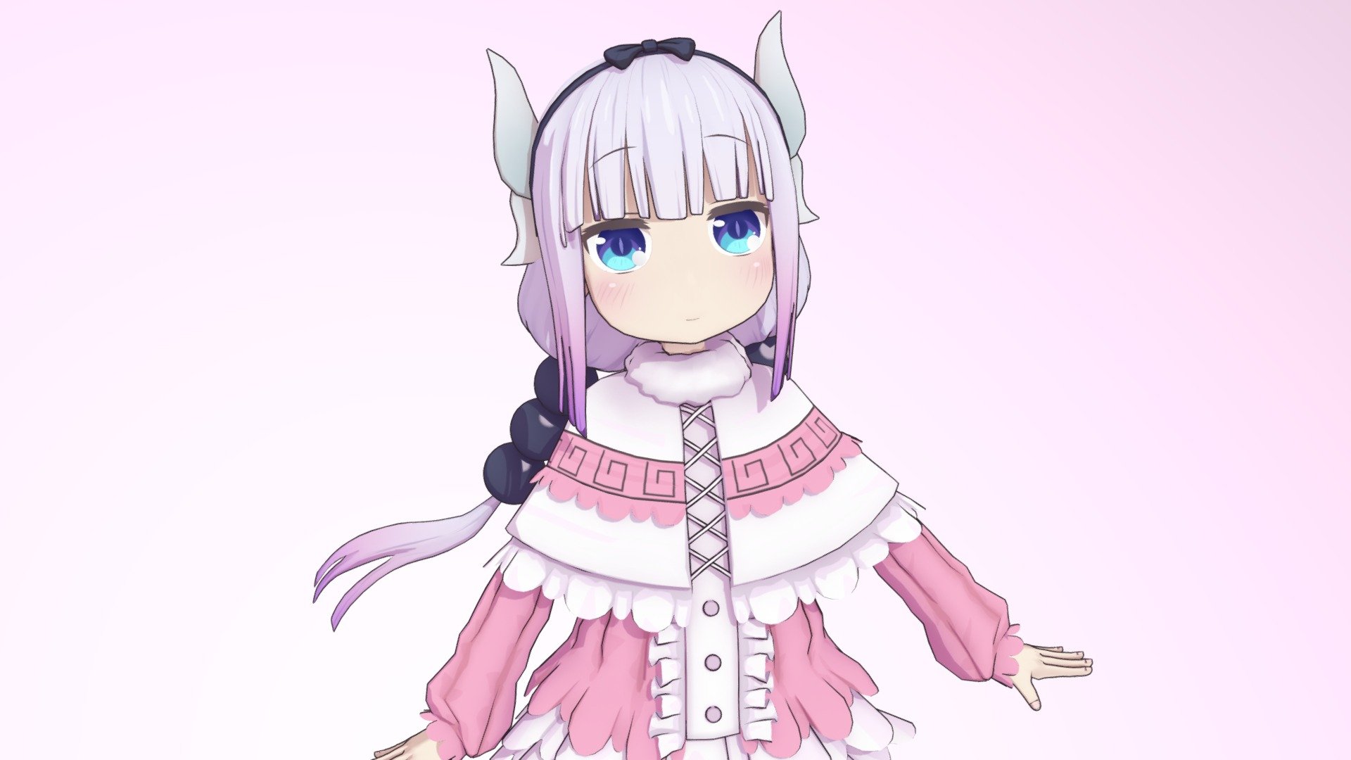 Maidragon - Kanna - 3D model by vanilla_coffee_ice (@baniracoffee