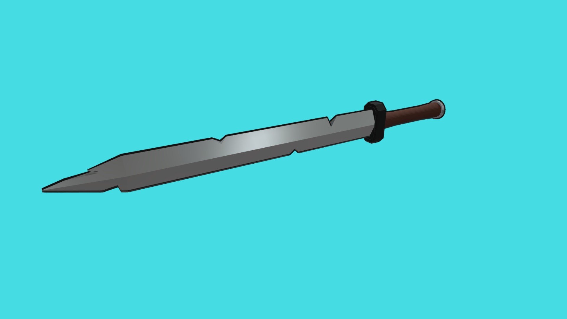 Low-Poly Toon Shaded Sword - Download Free 3D model by CatgirlNotLive ...