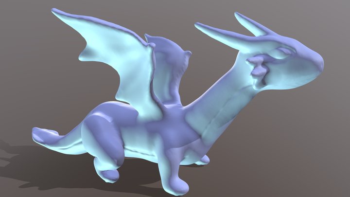 Cute Dragon 3D Model