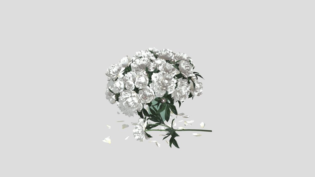 White Peony Bouquet