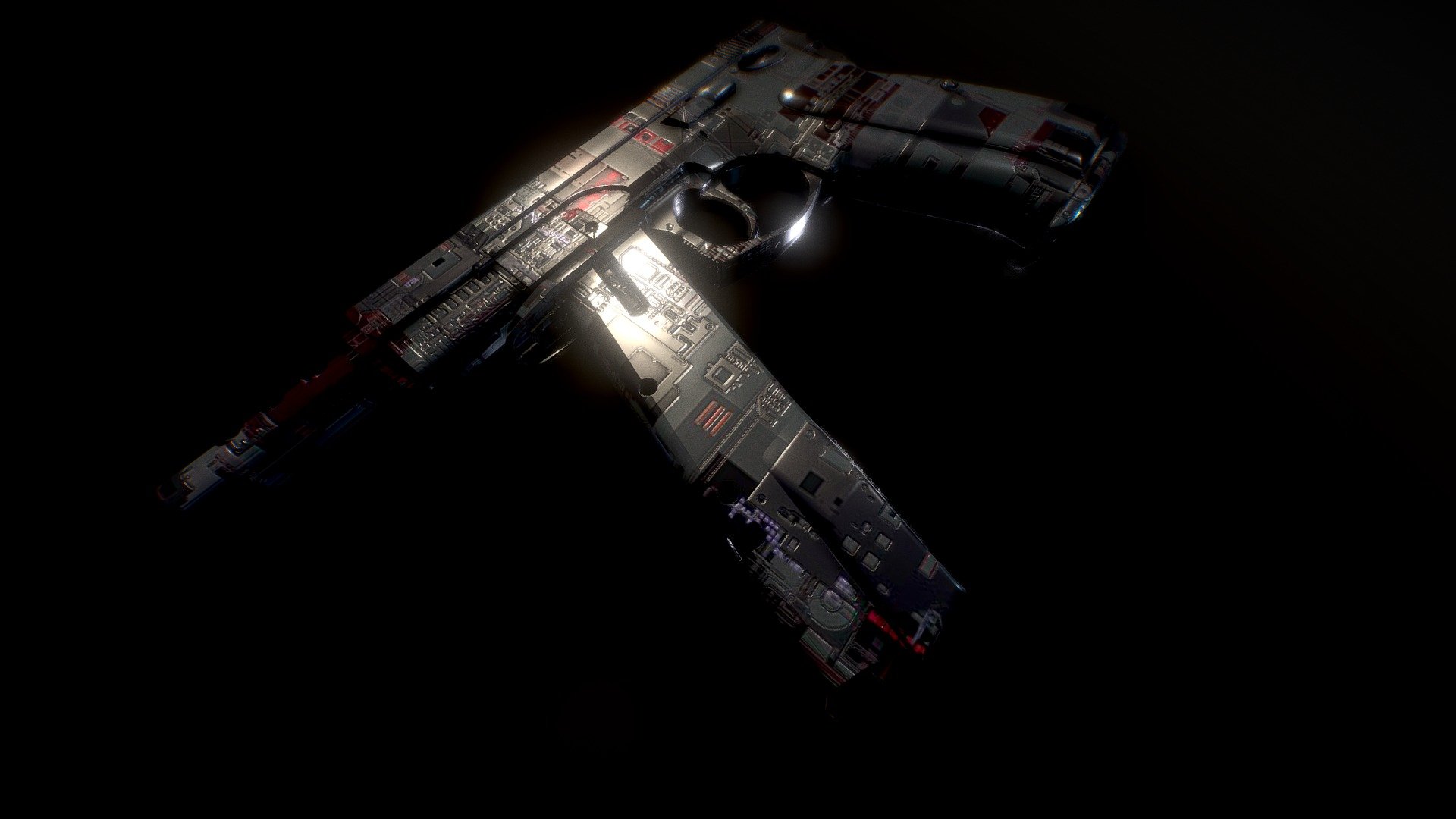 Cz-75 with sci fi texture