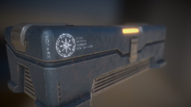 Star Wars-Themed Crate 3D Model