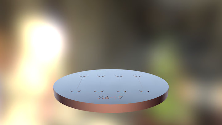 Microfluidics Wafer Design 3D Model