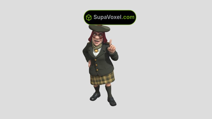 Scottish Highlander - MeshyAI vs SupaVoxel
