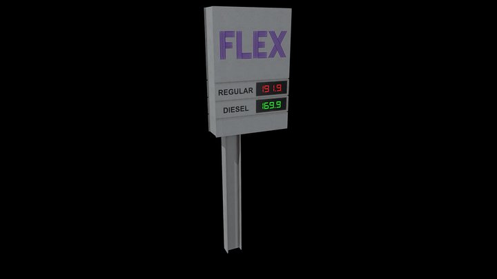 Fuel_Price_Display 3D Model