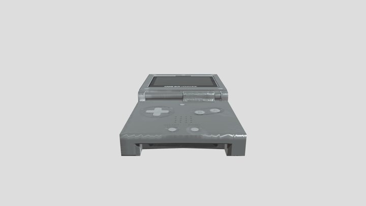Game Boy Advance SP 3D Model
