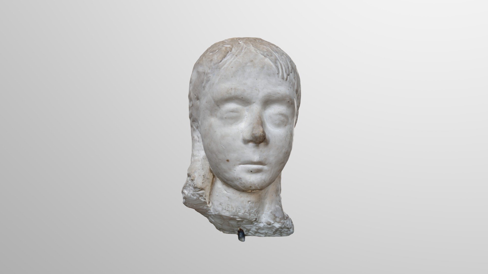 Testa in gesso