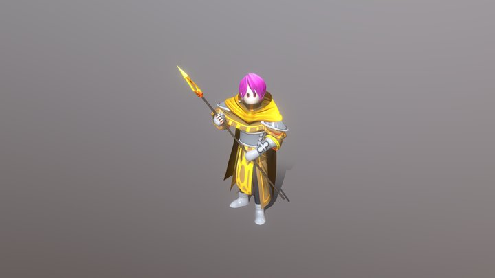 Healer - Game Character 3D Model