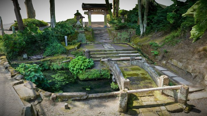 Jochiji Temple's gate in Kamakura, Japan 3D Model