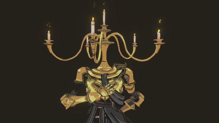 Mr.Candle Knight 3D Model