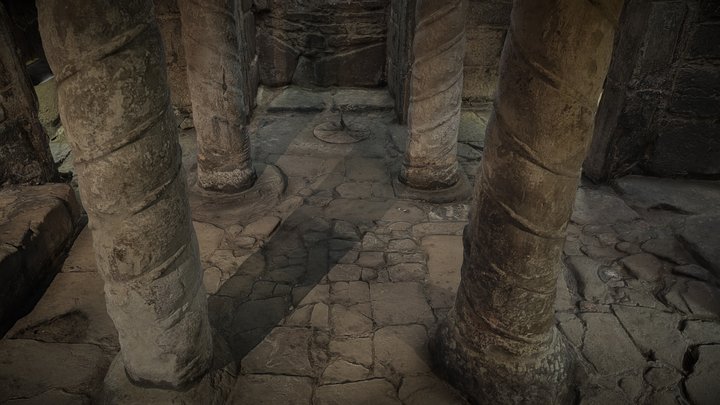 Repton Crypt, St.Wystan's Church, Repton, Derby 3D Model