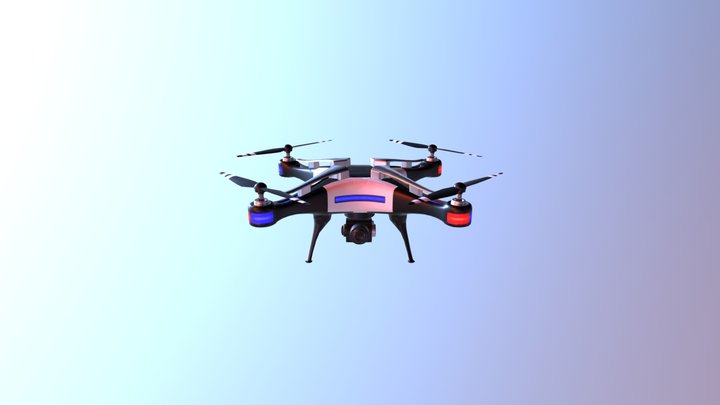 QuadDrone [mesh] 3D Model