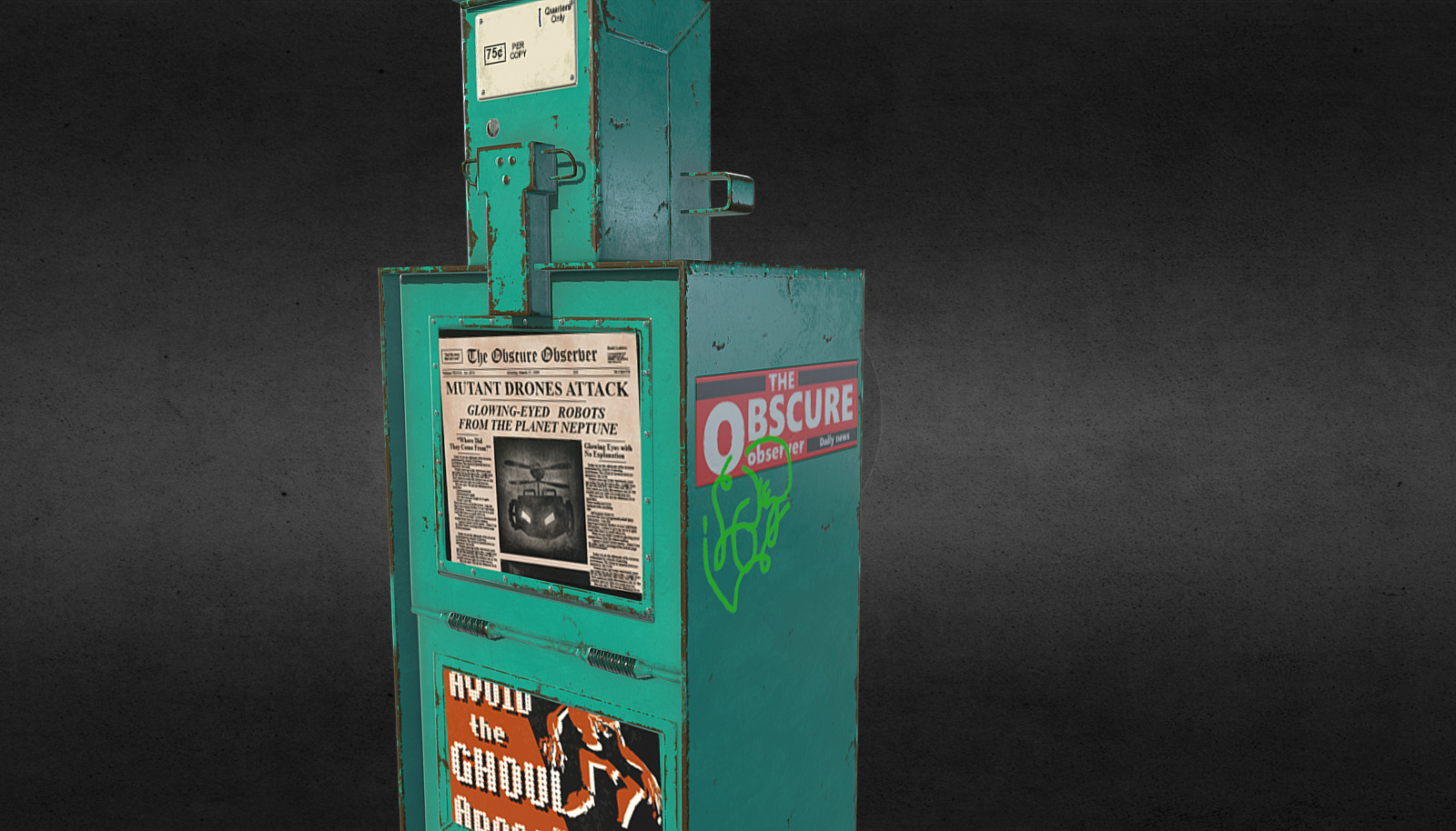 Newspaper Rack - 3D model by HH3D [a0a04c5] - Sketchfab