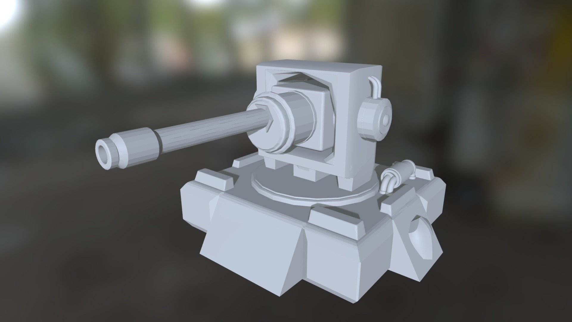 Turret High Poly Prototype - Download Free 3D model by DTDThomasD ...