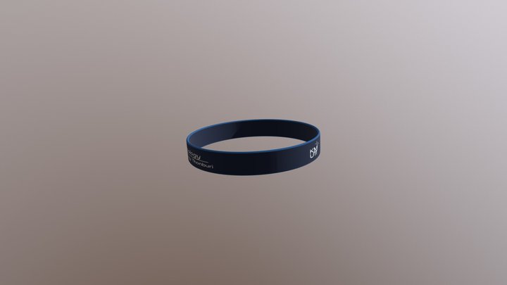 wristband-blue 3D Model