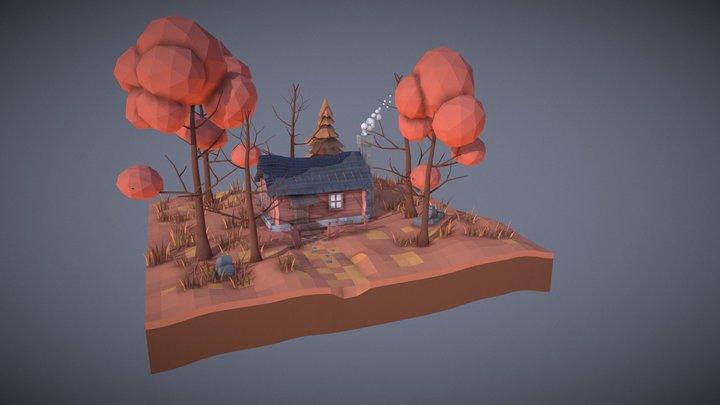House in the woods 3D Model