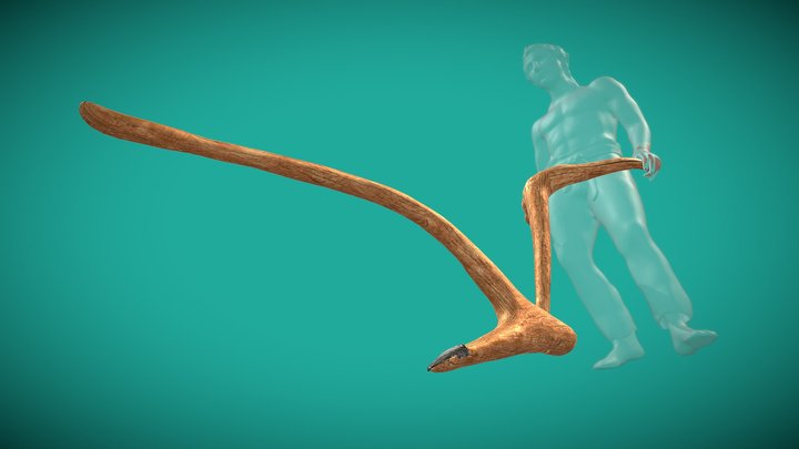 Рало  з металевим наральником/Ard (plough) 3D Model
