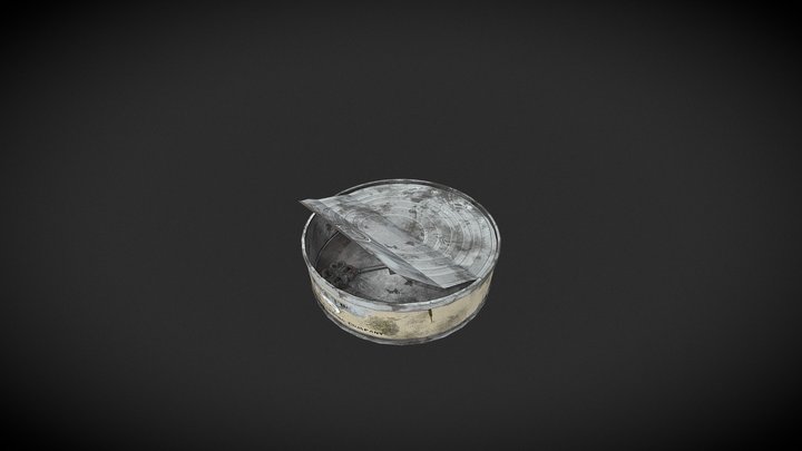 Tuna Can Container 3D Model