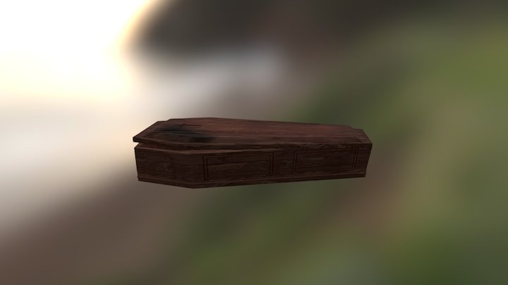 Final Texture: Coffin 3D Model