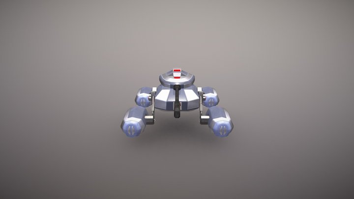 Futuristic Tank: The Scorpion 3D Model