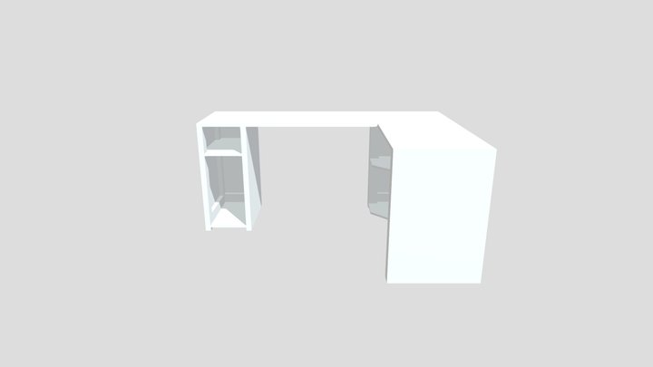 L-Shaped Desk 3D Model