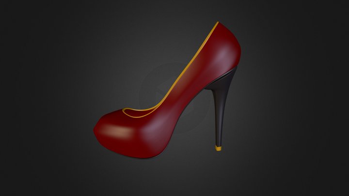 Red Shoe 3D Model