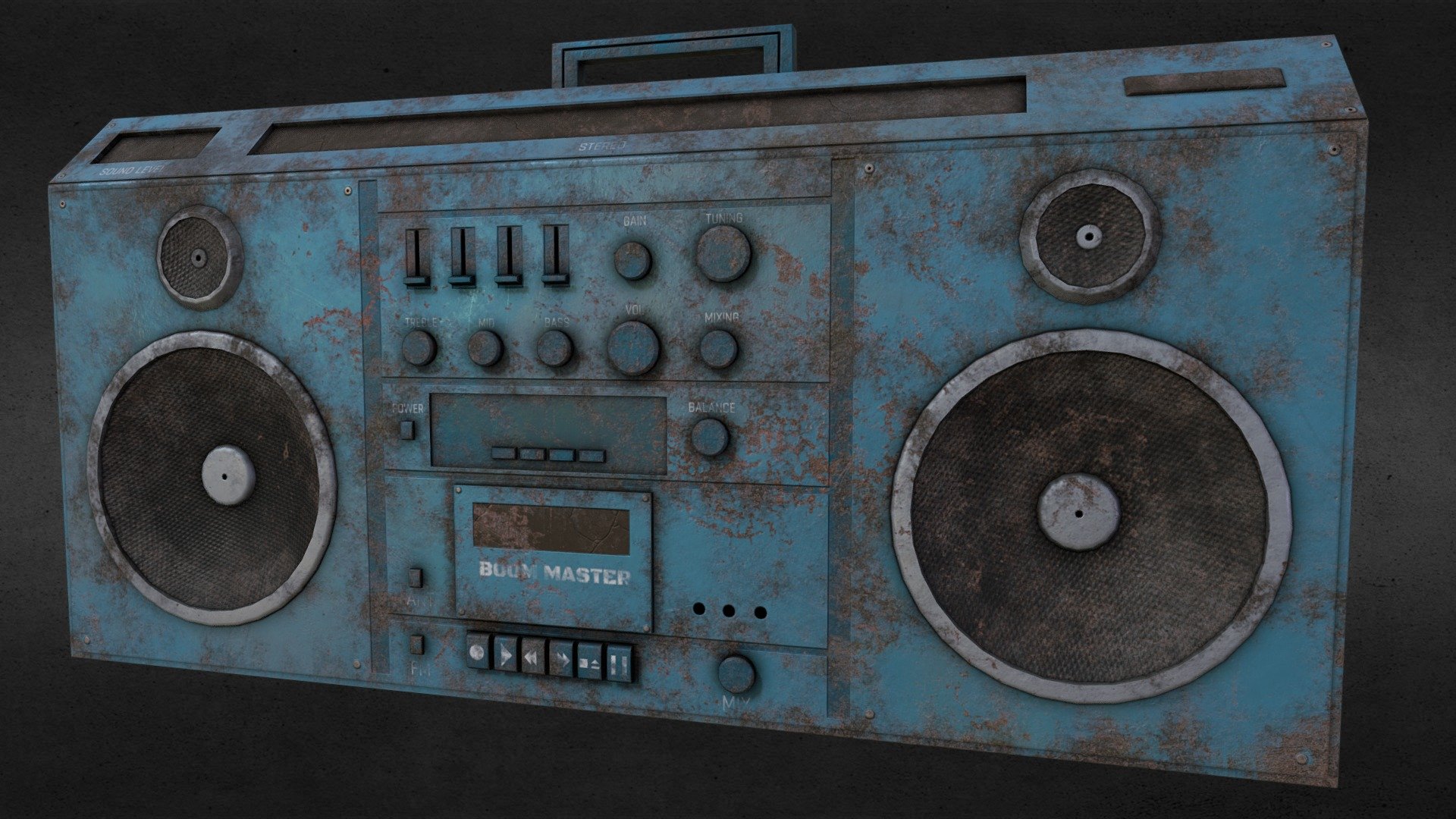 Vintage Boombox 3D model by the7isbest [a0a3983] Sketchfab