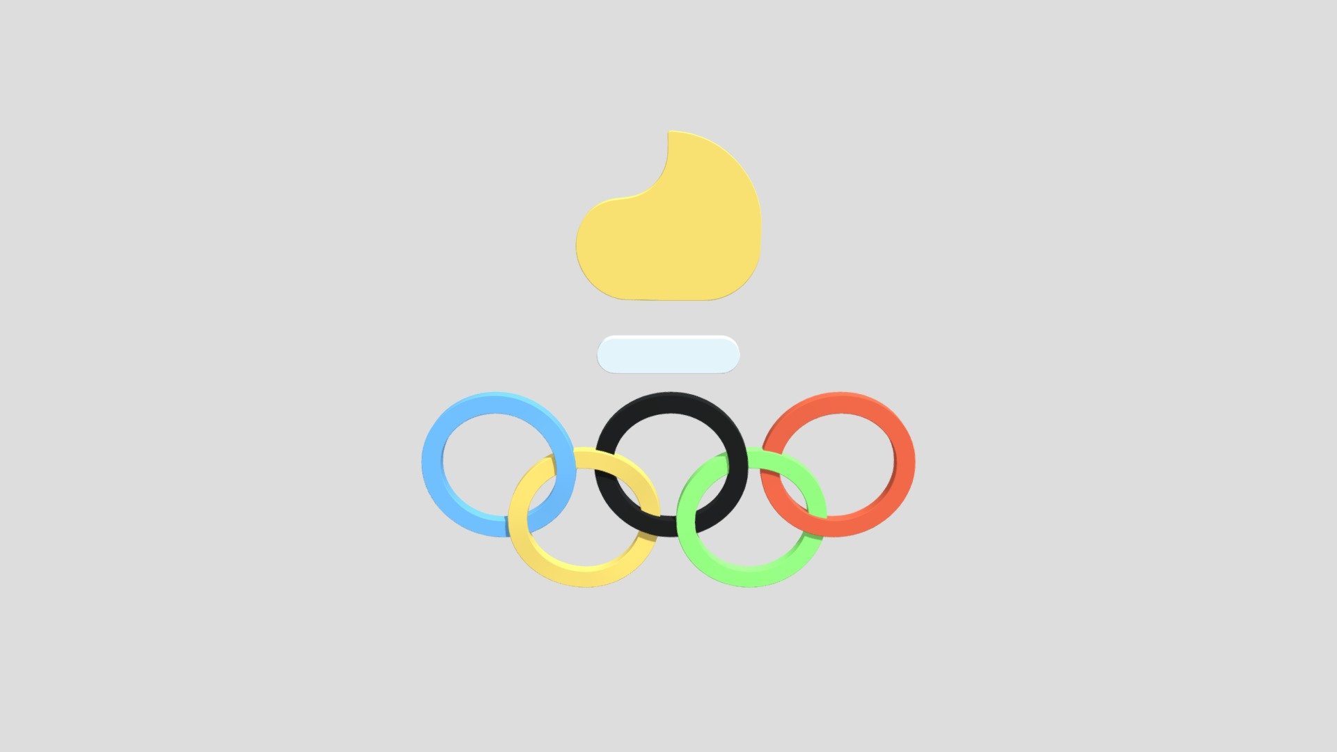 Olympic Simbol - Download Free 3D model by leesokleng [a0a39a5] - Sketchfab