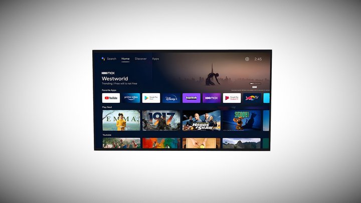 Mounted TV 3D Model