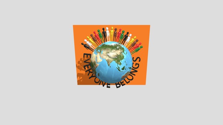 Harmony Day Globe 3D Model