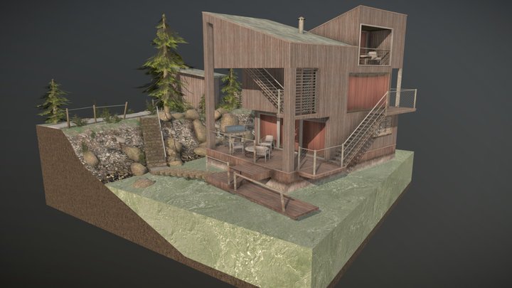 DAE Diorama - By The Ocean 3D Model